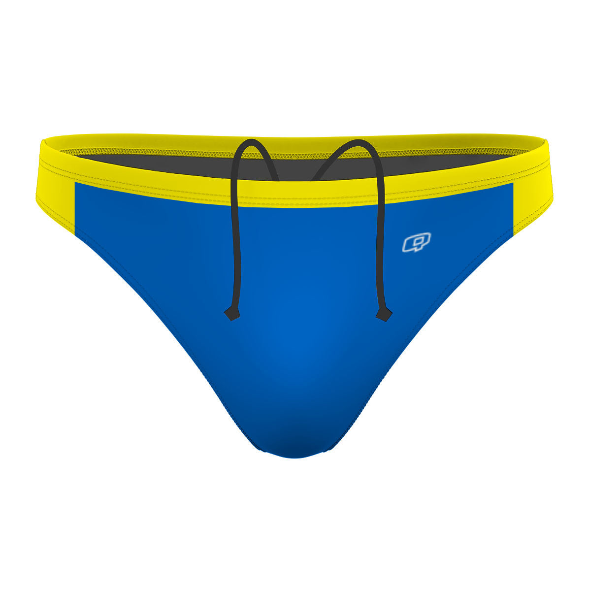 Yellow and Blue Contrast - Waterpolo Brief Swimsuit