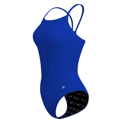 Solid Royal Blue - Skinny Strap Swimsuit