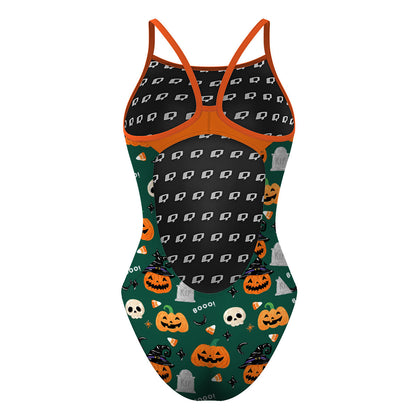 Pumpkin garden - Skinny Strap Swimsuit