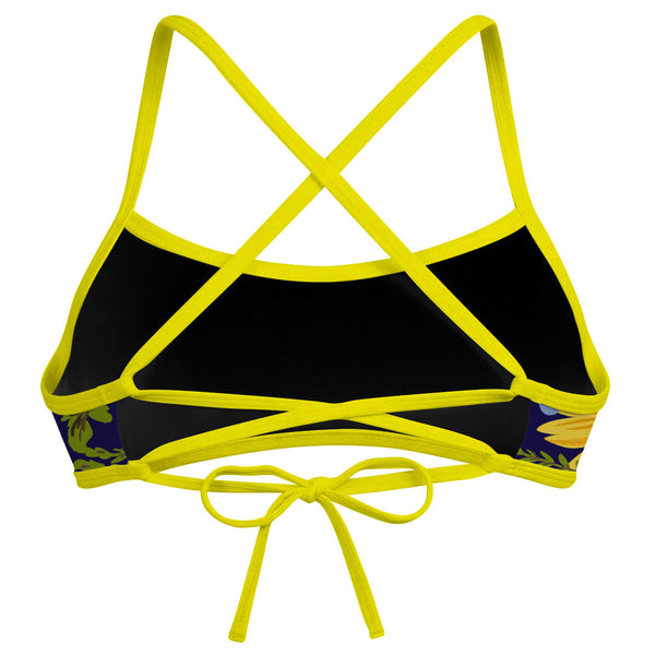Blue Sunflower -  Ciara Tieback Bikini Top