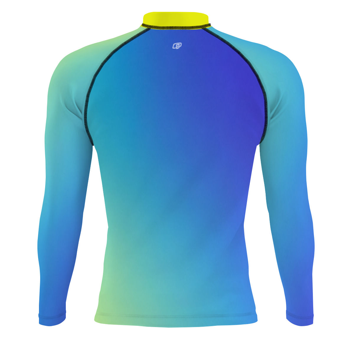 Fade Lagoon - Men's Surf UPF50+ Long Sleeve Rash Guard