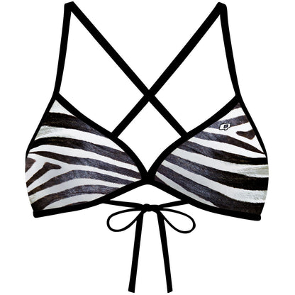 Zebra - Tieback Bikini Top