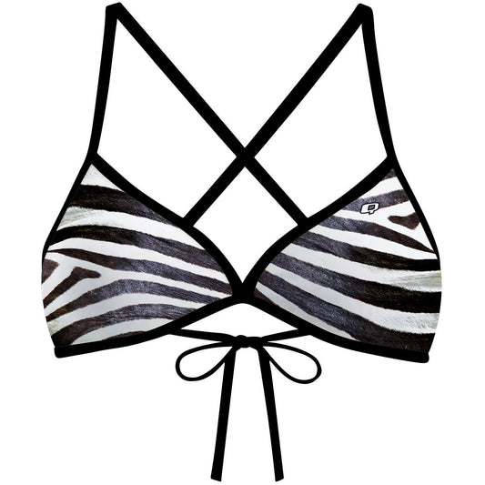 Zebra - Tieback Bikini Top