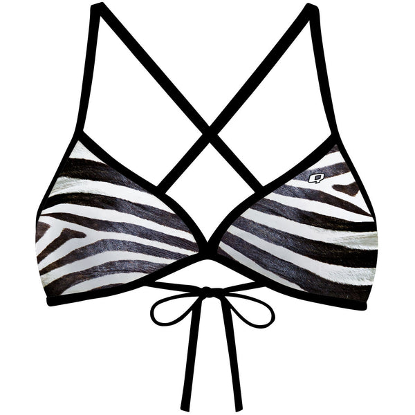 Zebra - Tieback Bikini Top