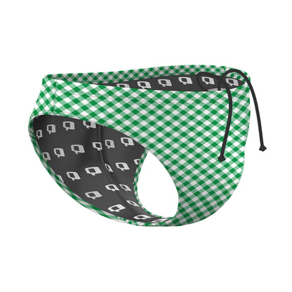 Gingham 80 - Waterpolo Brief Swimsuit