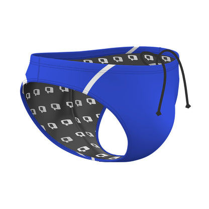 Blue design - Waterpolo Brief Swimsuit