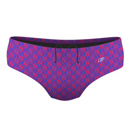 Diamond Grid - Classic Brief Swimsuit