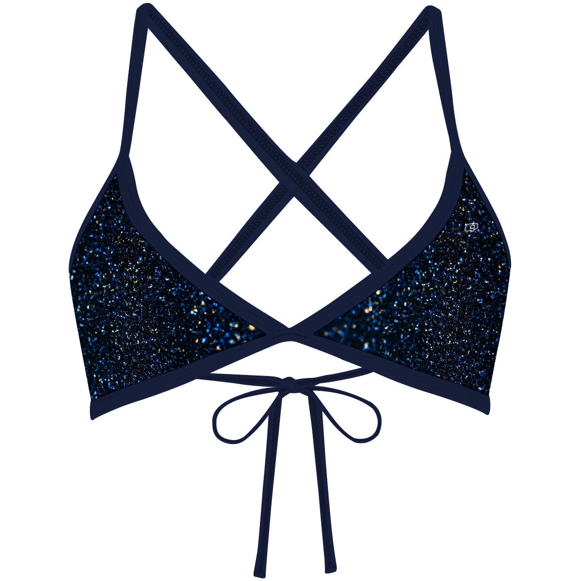 Cosmic Glitter - Tieback Bikini Top