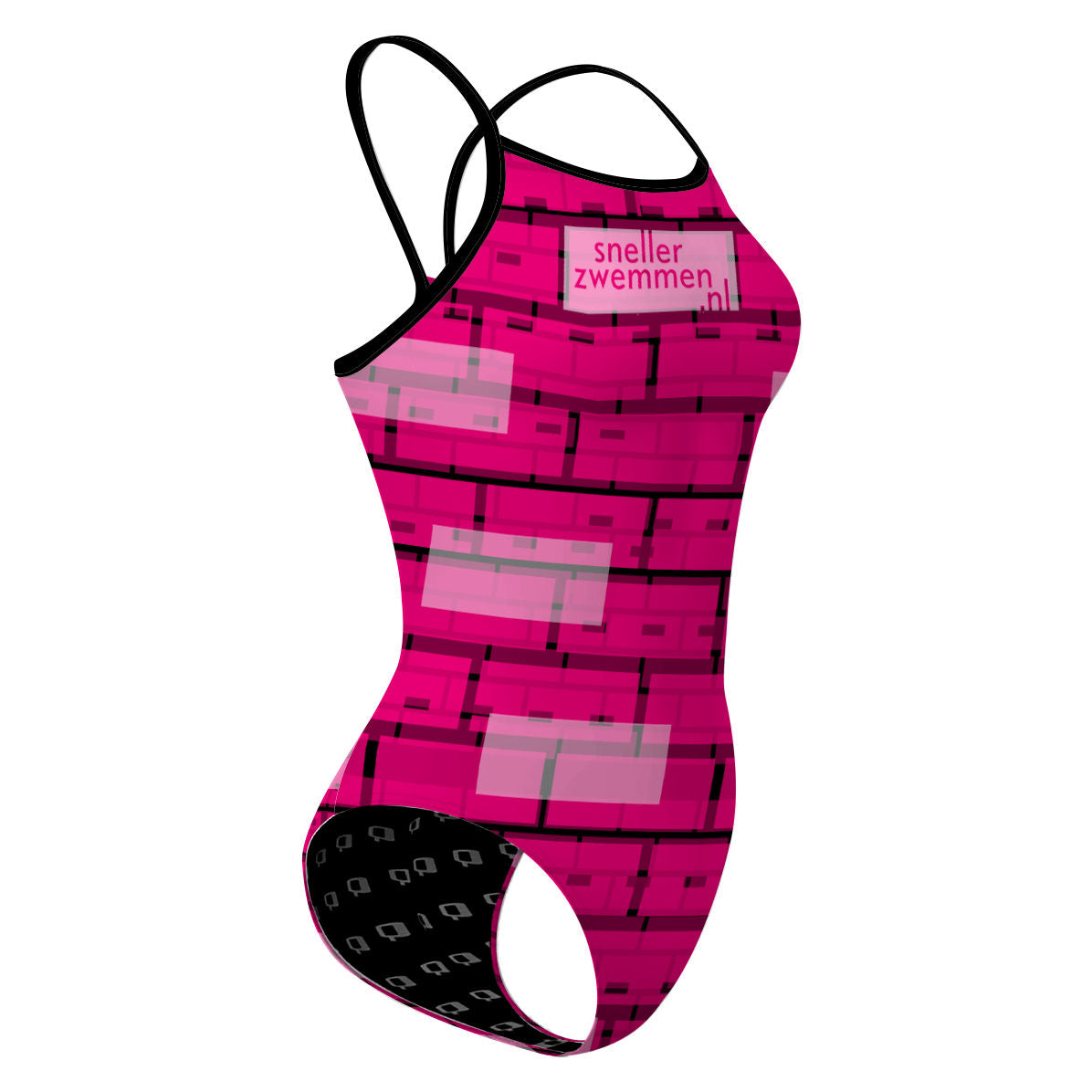 hot pink straps - Skinny Strap Swimsuit