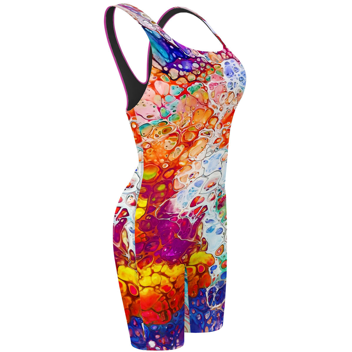 Colors of the Sea - Classic Strap Long Knee Women Jammer