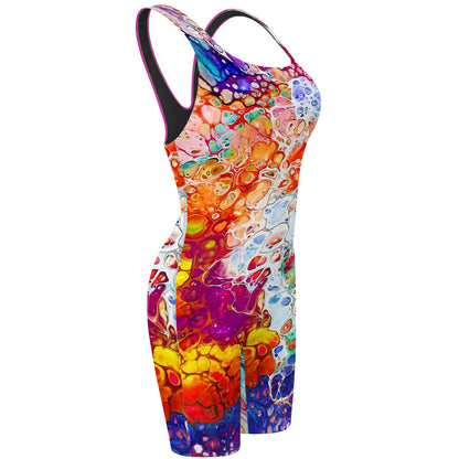 Colors of the Sea - Classic Strap Long Knee Women Jammer
