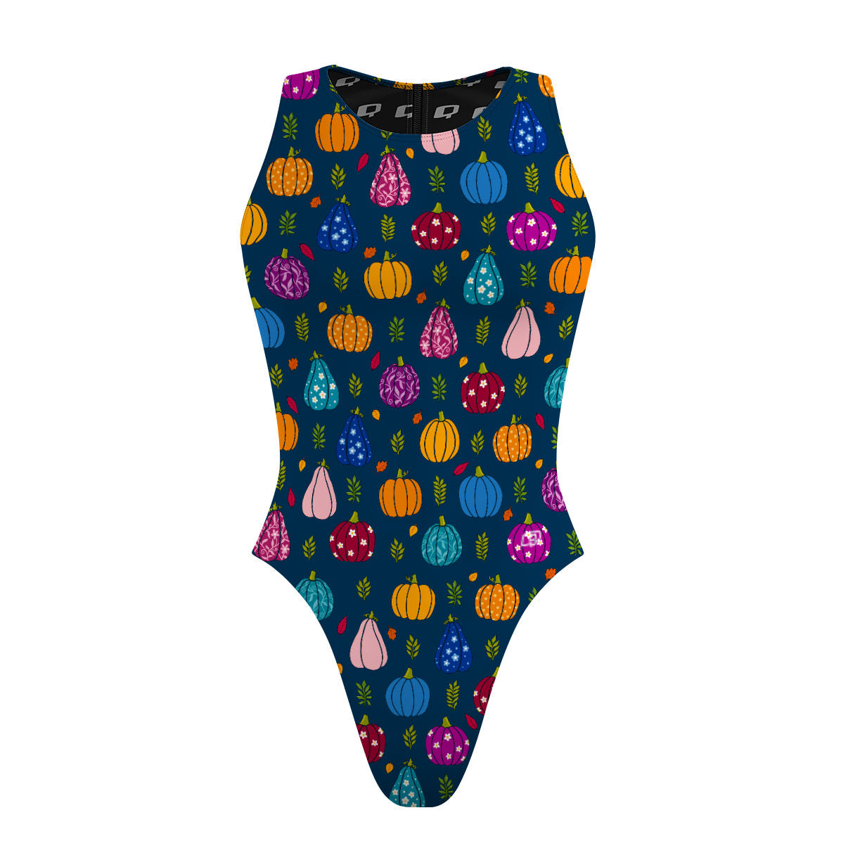 Groovy Gourds - Women's Waterpolo Swimsuit Cheeky Cut