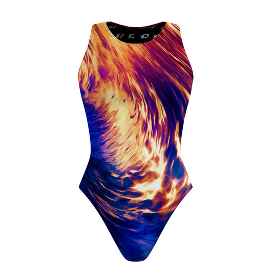 Wave Rider - Women's Waterpolo Swimsuit Classic Cut