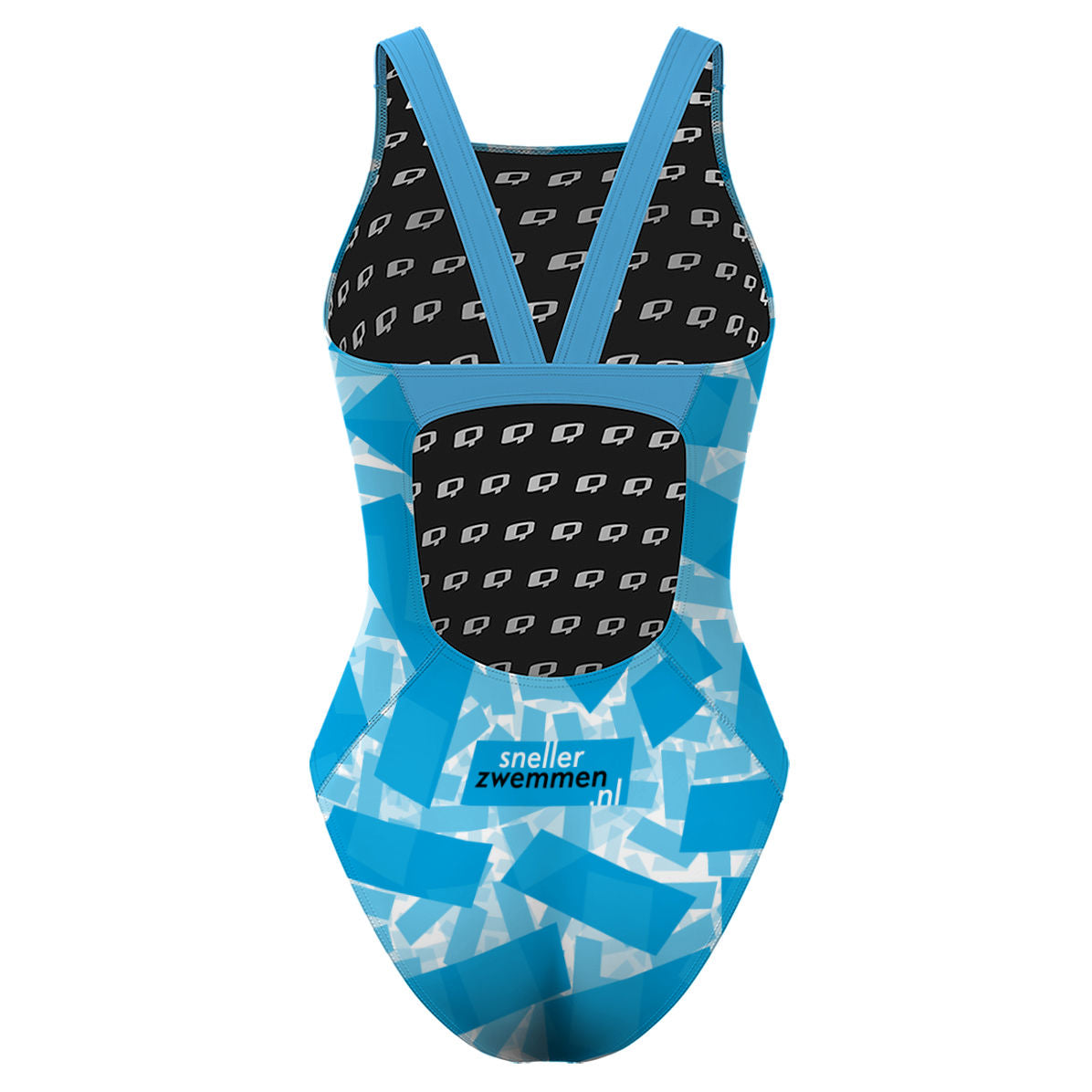 scattered blue voorkant - Classic Strap Swimsuit