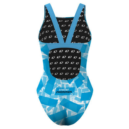 scattered blue voorkant - Classic Strap Swimsuit