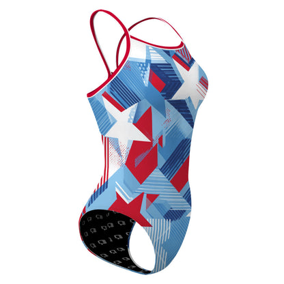 Born to Sparkle - Skinny Strap Swimsuit