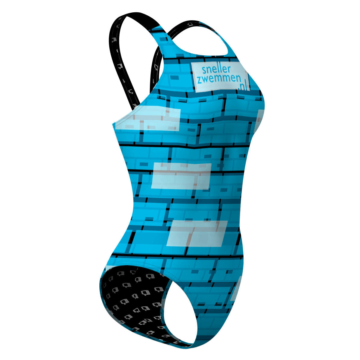 classic strap swimsuit zwembadbodemblauw - Classic Strap Swimsuit