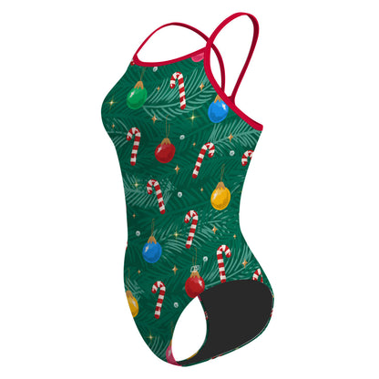 Colorful Christmas Tree - Skinny Strap Swimsuit