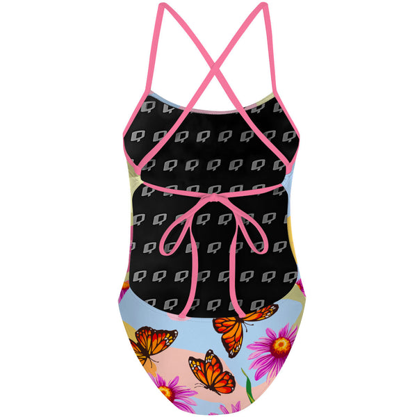 Monarch Butterfly - Tieback One Piece Swimsuit