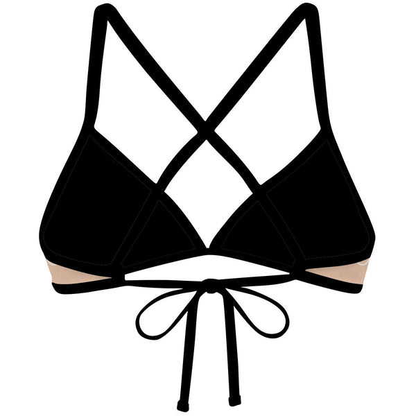 Sunset Stripes - Tieback Bikini Top