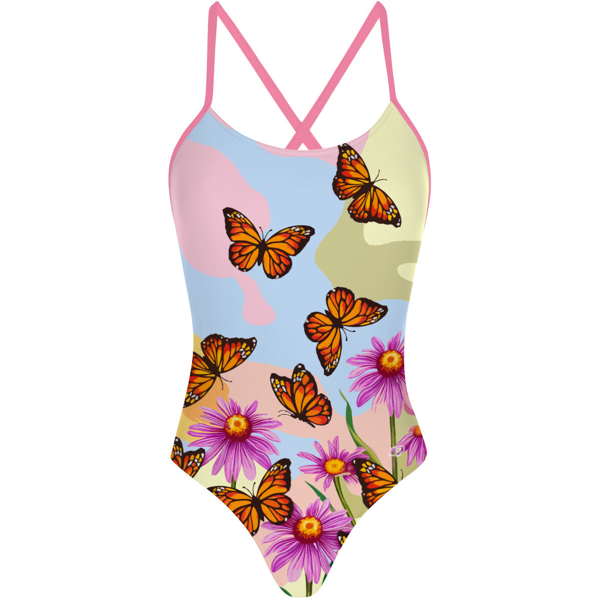 Monarch Butterfly - Tieback One Piece Swimsuit