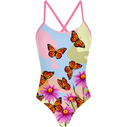Monarch Butterfly - Tieback One Piece Swimsuit