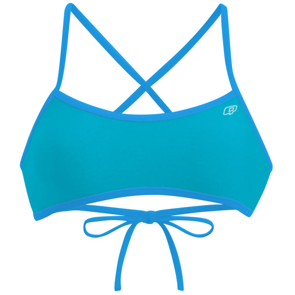 Claire Turquoise -  Ciara Tieback Bikini Top