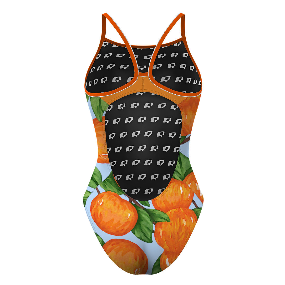 Swimming With Oranges - Skinny Strap Swimsuit