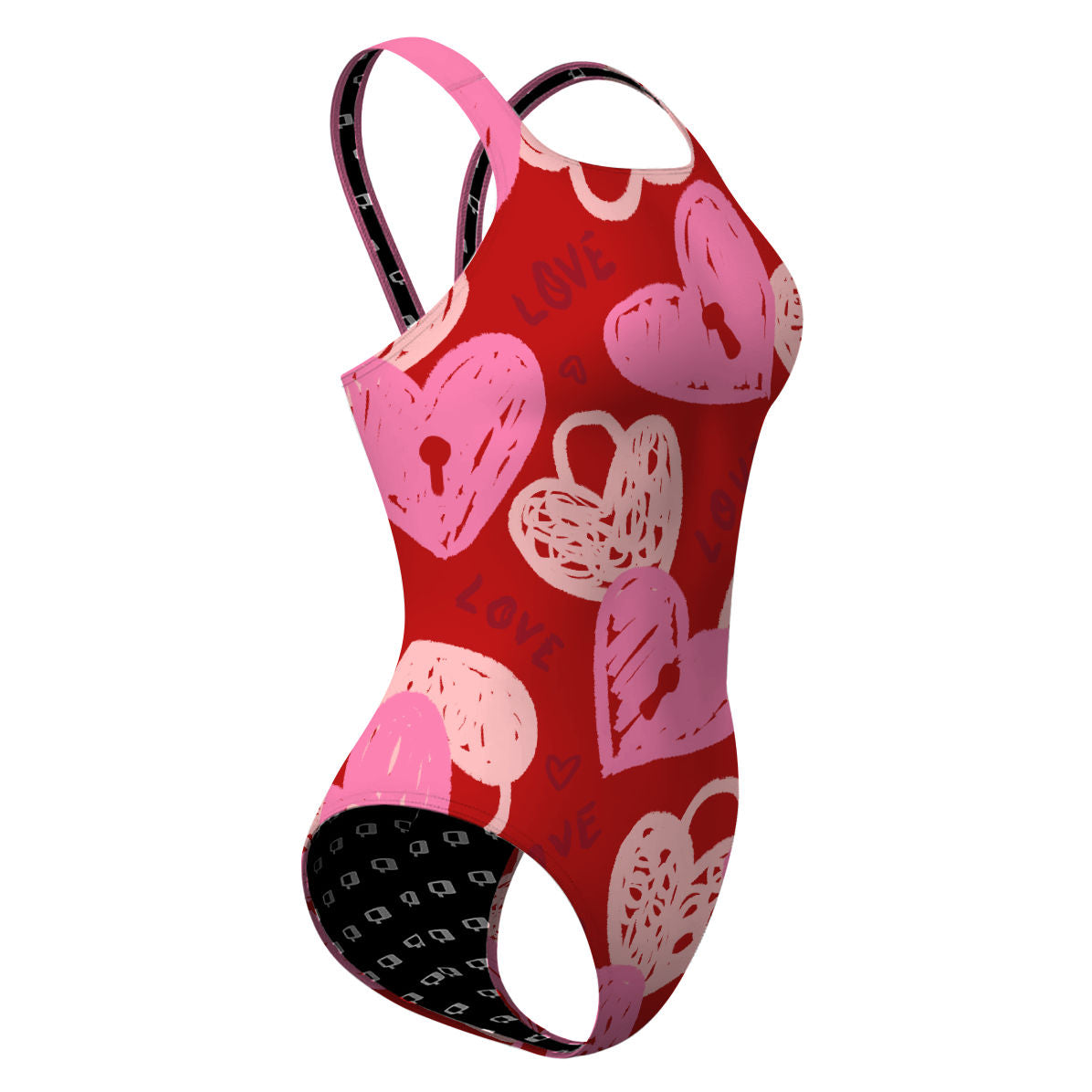 Heart lock - Classic Strap Swimsuit