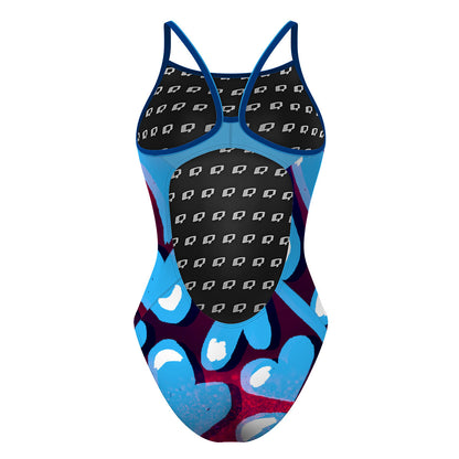 Bubble love - Skinny Strap Swimsuit