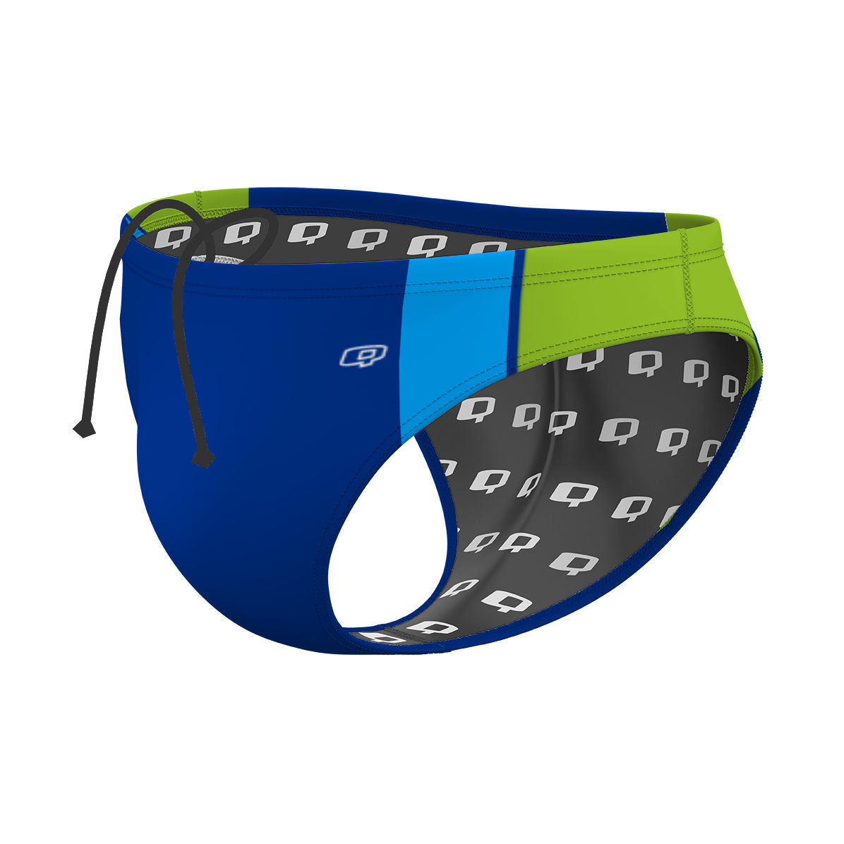 Blues and Green - Waterpolo Brief Swimsuit