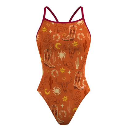 Western Sunset - Skinny Strap Swimsuit
