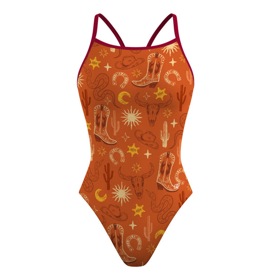 Western Sunset - Skinny Strap Swimsuit