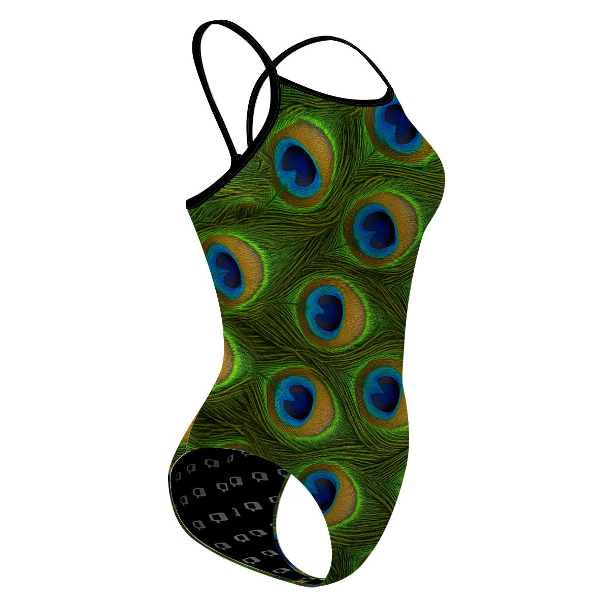 Peacock Dreams - Skinny Strap Swimsuit