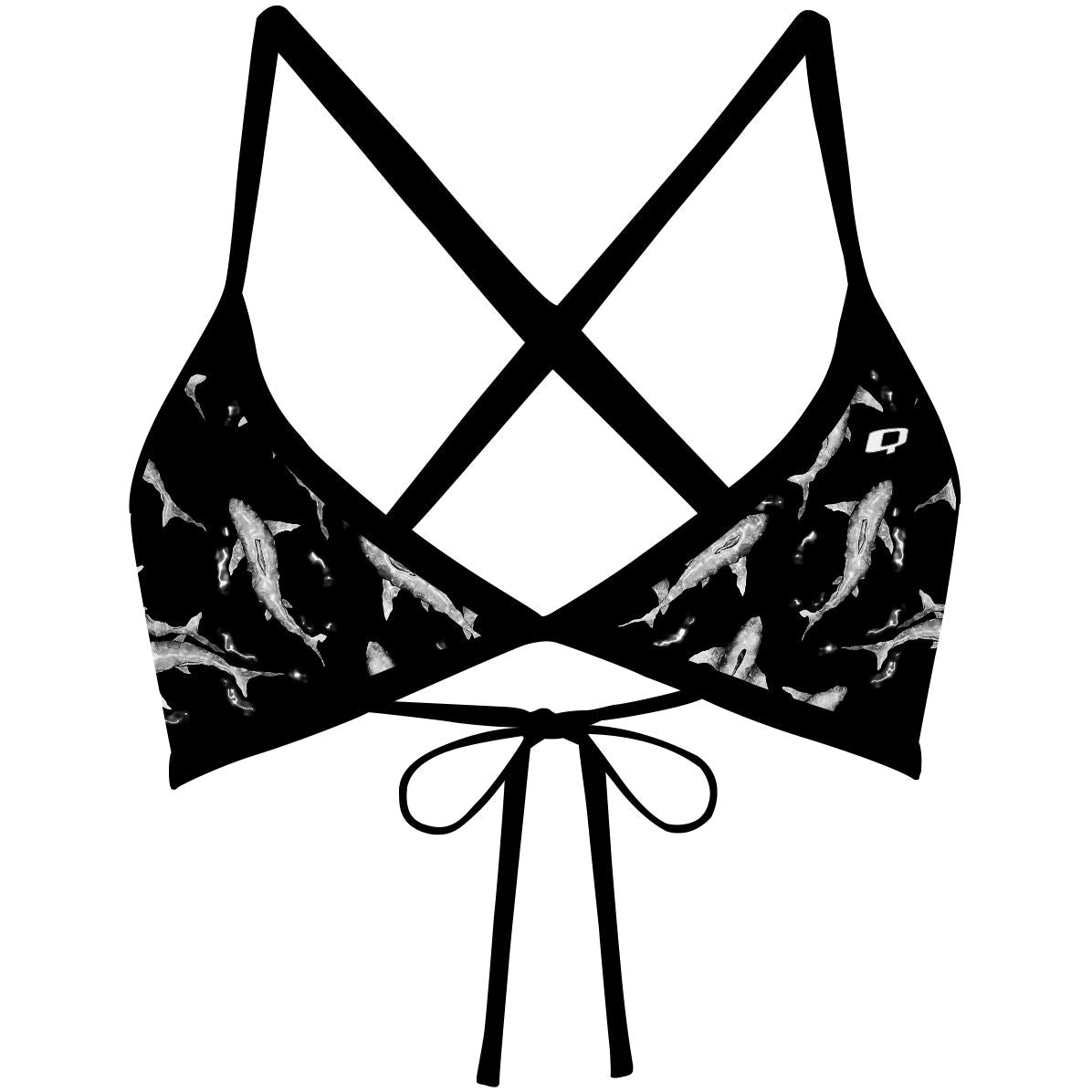 Shark Shiver - Tieback Bikini Top