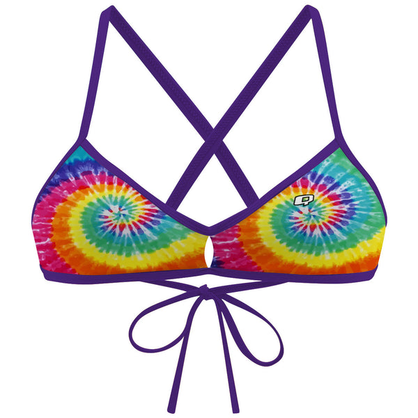 Tie Dye Colors - Q Demi Bikini Top