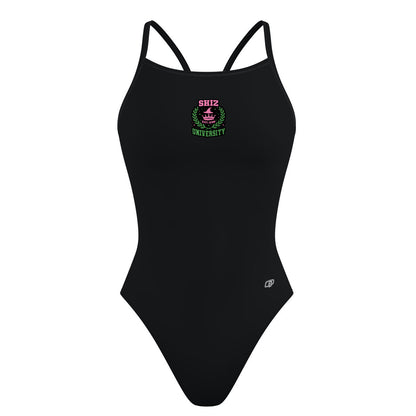Wicked Varsity - Solid Skinny Strap Swimsuit