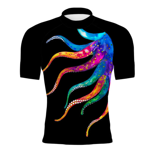 Octopus Squeeze - Men's Surf UPF50+ Short Sleeve Rash Guard