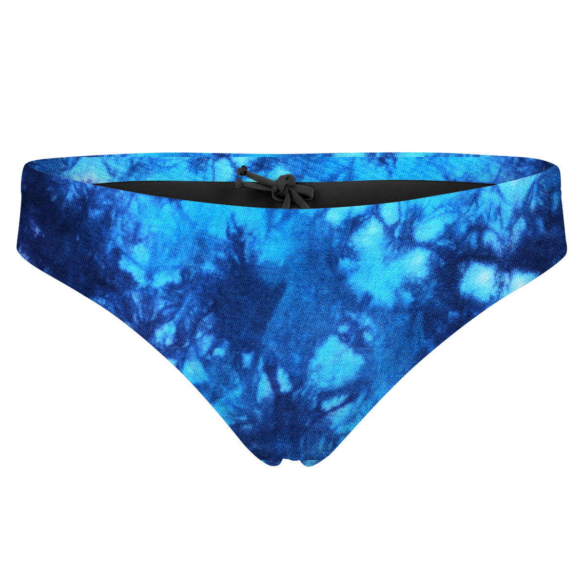 Tie Dye Blue Bandeau Bikini Bottom