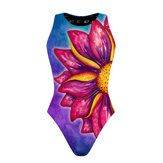 Floating Flower - Women's Waterpolo Swimsuit Classic Cut