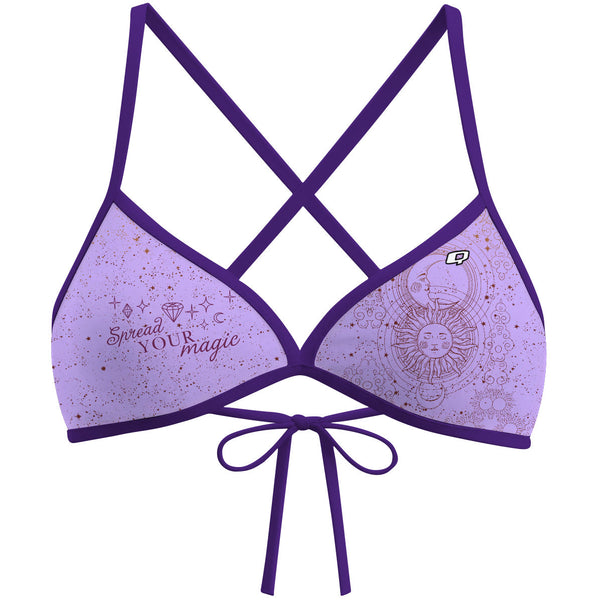 Purple Magic- Tieback Bikini Top