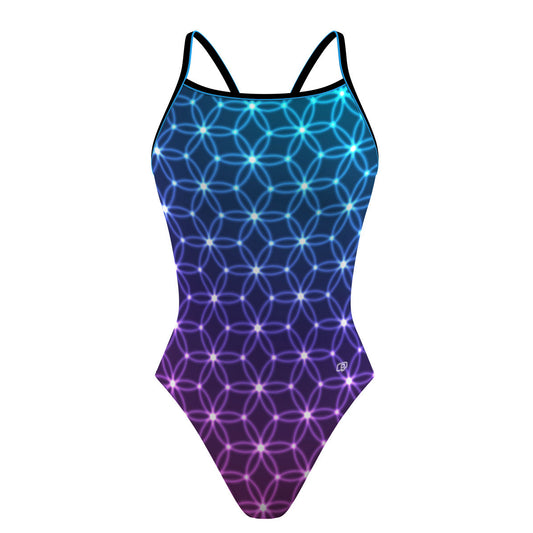 Flower of Life - Sunback Tank Swimsuit