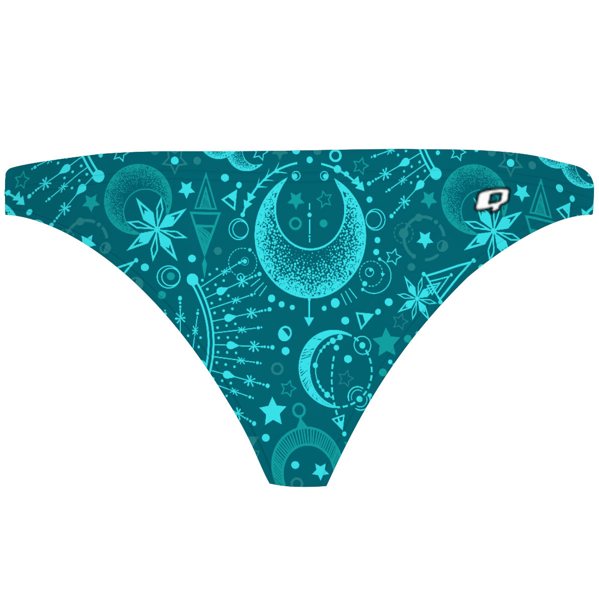 Cosmic Teal Magic - Tieback Bikini Bottom