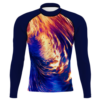 Wave Rider - Men's Surf UPF50+ Long Sleeve Rash Guard