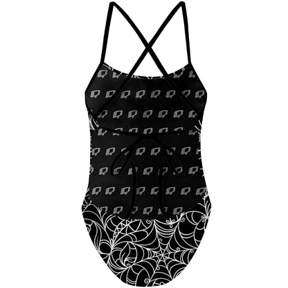 Spiderweb Temptation - Tieback One Piece Swimsuit