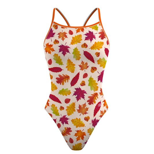 Leafy Lullaby - Skinny Strap Swimsuit