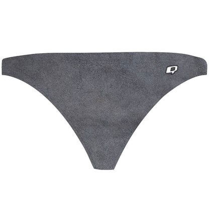 Gray Suede - Tieback Bikini Bottom