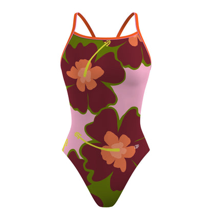 Hibiscus - Sunback Tank Swimsuit
