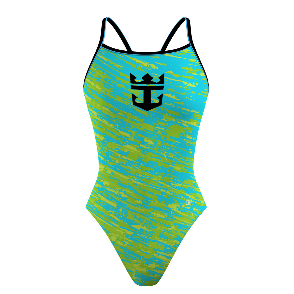 green/blue - Sunback Tank Swimsuit