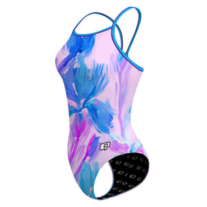 Pastel Flowers - Skinny Strap Swimsuit